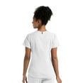 thumbnail image 2 of Grey's Anatomy Women's GRST011 Emma Top 4-Pocket Top-White-Medium, 2 of 3