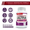 thumbnail image 3 of Carb Block Ultra Starch Blocker with White Kidney Bean, 60 Gluten-Free Capsules, 3 of 5