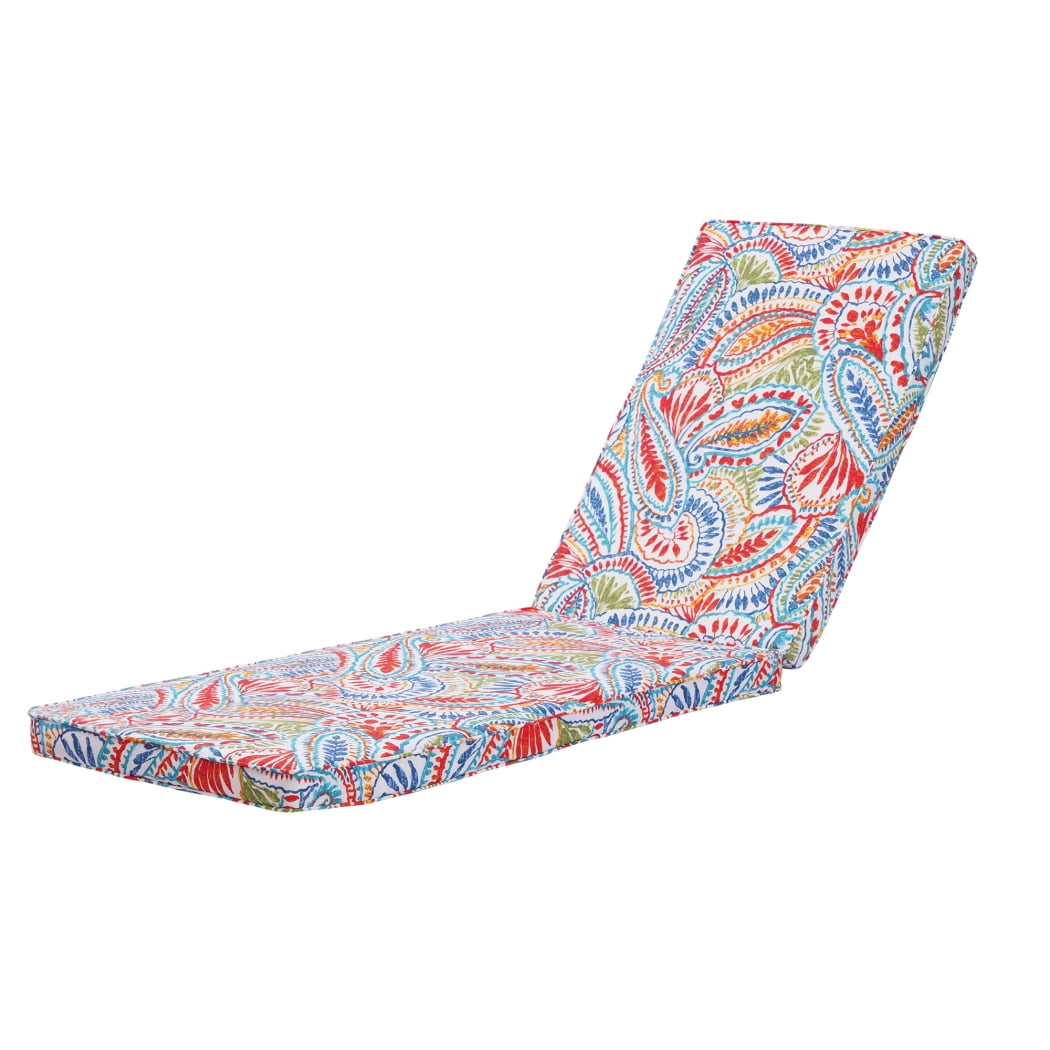 Sun Lounger Chair Cushions with Deep Seat and Removable Cushion Cover