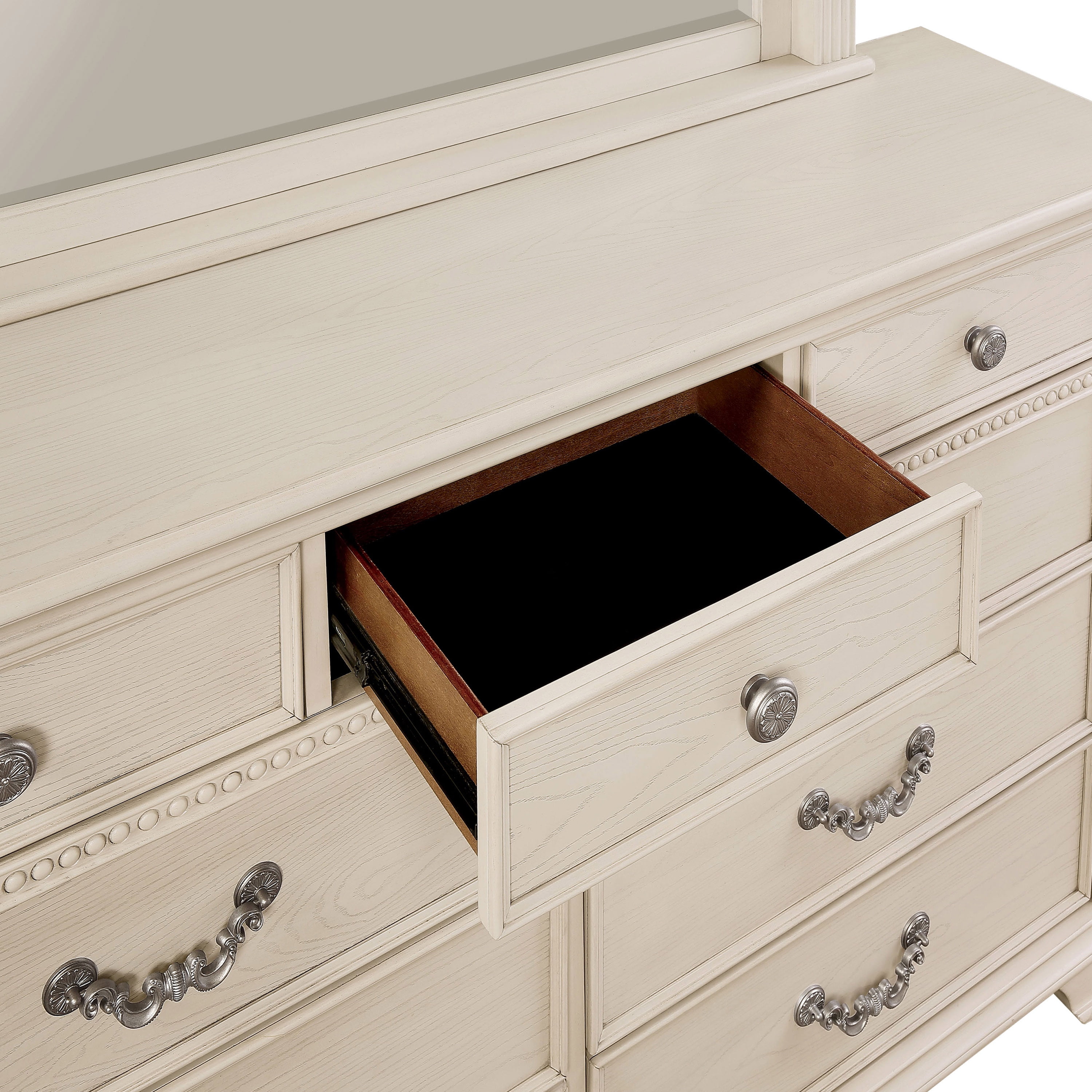 Furniture of America Rendy Adult Traditional 9-Drawer Dresser, White