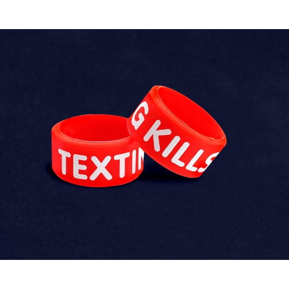 Medium Texting Kills Silicone Ring
