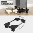 thumbnail image 3 of Tower Stand,Adjustable Mobile CPU Stand,CPU Holder PC Tower Stand with Rolling Caster Wheels, Pc Floor Riser Stand White, 3 of 6