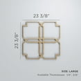 thumbnail image 3 of Ekena Millwork 23 3/8"W x 23 3/8"H x 3/8"T Large Englewood Decorative Fretwork Wood Wall Panels, Cherry, 3 of 3