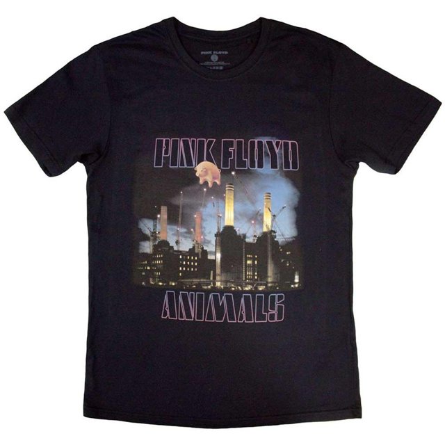 Pink Floyd Adult Animals Construction T-Shirt