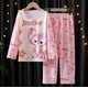 thumbnail image 1 of Pijamas para niños, conjunto de ropa para el hogar de manga larga para niñas de estilo coreano, ropa fina para aire acondicionado para bebés, ropa para niños de primavera y otoño, 1 of 2