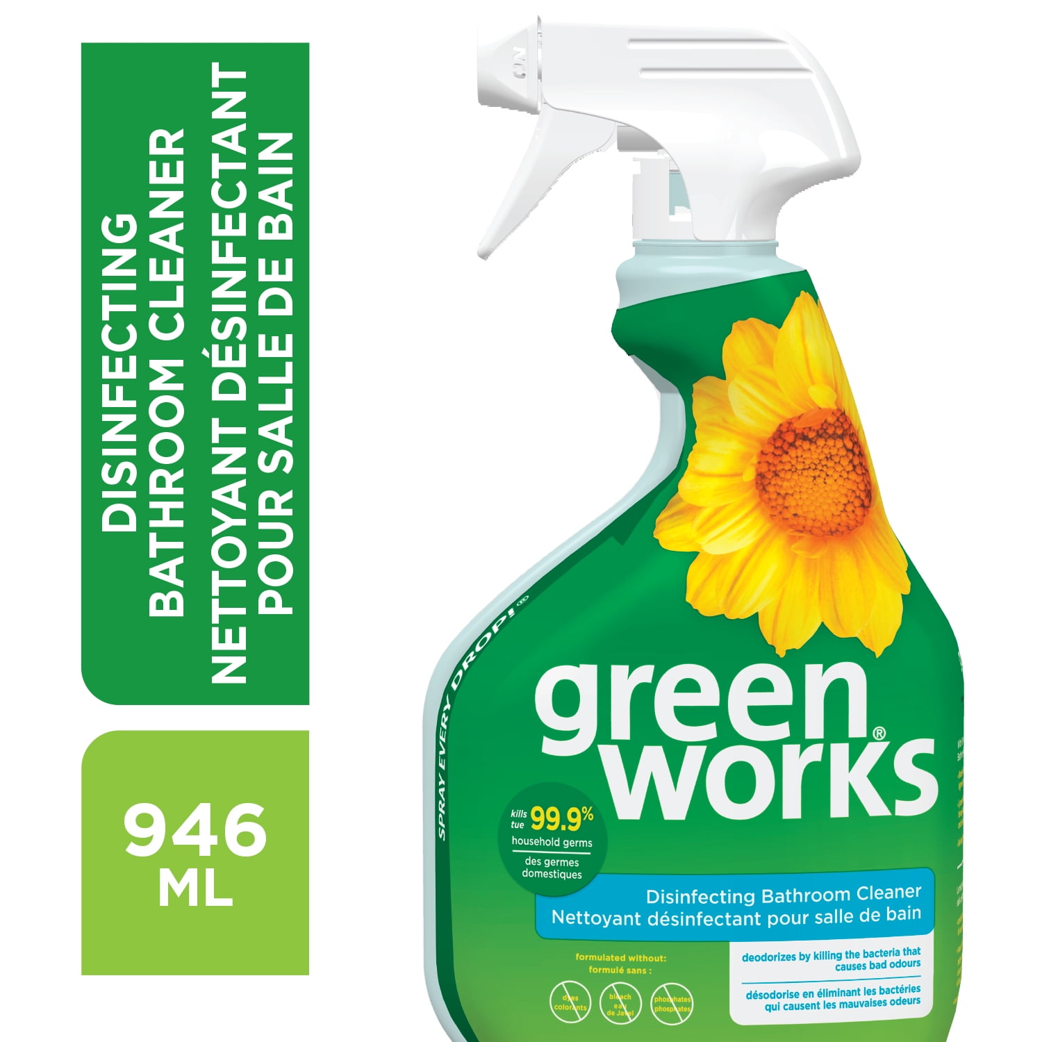 Nettoyant désinfectant pour salle de bain Green Works Nettoyant désinfectant pour salle de bain Green WorksMC