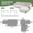 thumbnail image 2 of BTTO 2PCS Sectional Couch Cover for L-Shape, 100% Waterproof Reversible Slipcover for Dogs, Pet, Cat, Washable Chaise Lounge Cover, 2 of 7