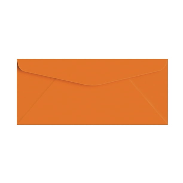 Orange Bright Color 10 Envelopes Great for Mailing Letters, Business