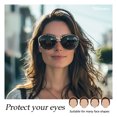 thumbnail image 6 of TINHAO Polarized Fit Over Glasses Sunglasses for Women UV Protection, Trendy Oversized Cat Eye Sunglasses for Driving Riding, 6 of 7