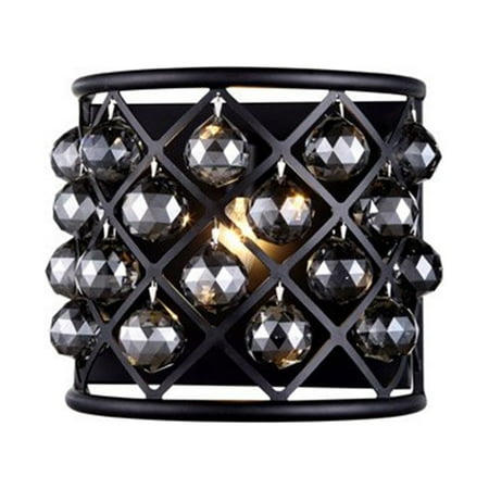 

1214 Madison Collection Wall Sconce W:11.5in H:10.5in Ext: 6.5in Lt:1 Mocha Brown Finish Royal Cut Silver Shade (Grey)