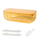 thumbnail image 1 of 48 Caja de Hielo de Gran Capacidad de Silicona Doble Almacenamiento de Hielo Caja de Hielo Hielo Congelado Artefacto de Refrigerador con Tapa Amarilla, 1 of 9