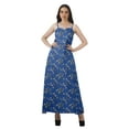 thumbnail image 1 of Moomaya Summer Outfit Women Rayon All Over Printed Plus Size Party Dresses, 1 of 4