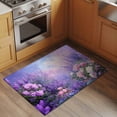 thumbnail image 2 of Entryway Rug 2'x3', Purple Lavender Small Rug for Kitchen Bathroom Door Mat Indoor Entrance, Spring Watercolor Country Wildflowers Non-Slip Area Rugs Floor Mats Carpet Front Door Rugs, 2 of 8