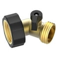 thumbnail image 3 of 3/4" Brass Shut Off Valve Gooseneck Garden Hose Connector, for easy grip, easy to turn on and off，2 Pack, 3 of 5