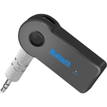 Mini Bluetooth Receiver For BLU Studio X9 HD , Wireless To 3.5mm Jack Hands-Free Car Kit 3.5mm Audio Jack w/ LED Button Indicator for Audio Stereo System Headphone Speaker