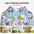 thumbnail image 4 of Wukai Seal Fox Seagull Whales Print Womens Hoodies Fleece Sweatshirts Long Sleeve Sweaters Pullover Fall Outfits Winter Clothes-XX-Large, 4 of 7