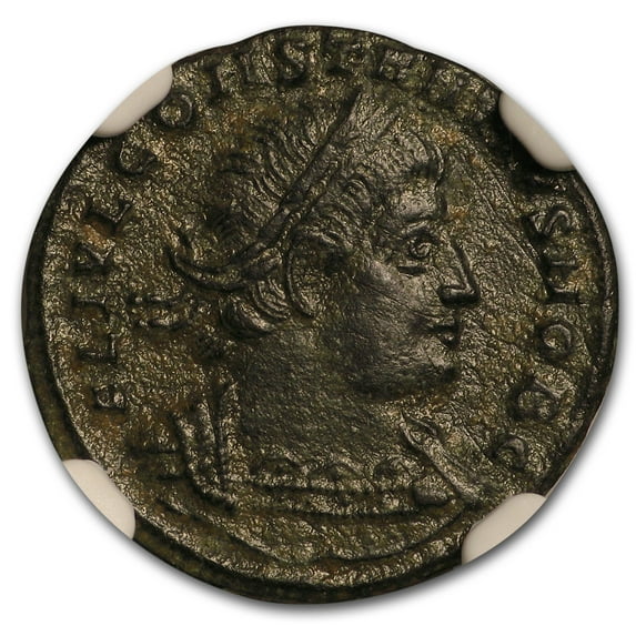 Roman AE3 Emperor Constantius II (337-361 AD) XF NGC