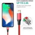 thumbnail image 5 of Aioneus 2X 3FT Charger Cable Phone Charging Cord Nylon Braided Data Sync Cable for i Phone 13/12/11 Pro Max/XS MAX/XR/XS/X/8/7/Plus/6S/6/SE/5S/i Pad (red), 5 of 7