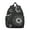 Black, variant on Goth Student Backpack – Gothic Moon And Starry Night Celestial Print With Steampunk Dark Mystical Sky Lunar Constellation Design
