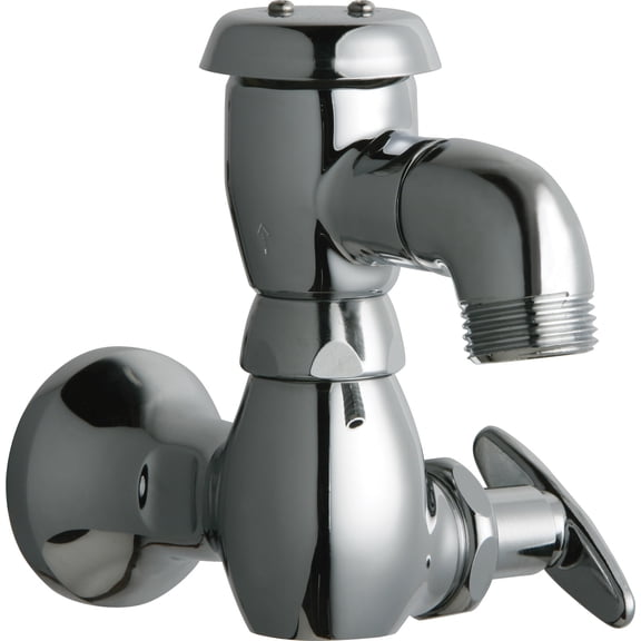 Chicago Faucets 952-1/2CP Wall Mount Sink Faucet, Chrome, Single Handle