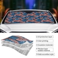 thumbnail image 4 of Kdxio Tropical Leaves Print Front Windshield Sun Shade,Folding Auto Sunshade for Car Truck SUV-Small, 4 of 7