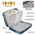 thumbnail image 4 of Haosy Accordion File Organizer Zipper Binder 500 Sheet 6-Tab Expanding File Folder Multi-Pocket 1.2 Inch 3 Ring Lion Head and Star, 4 of 7