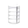 Weloille Rotating Multi-Layer Storage Box, 1 Piece 360 Degree Rotating Organizer, Large Capacity Dustproof Cosmetic Storage Box, Space Saving Holder for Vanity Desk Kitchen Bathroom