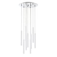 thumbnail image 5 of Z-Lite Forest 9 Light 16" Round Modern Steel LED Pendant in Chrome, 5 of 7