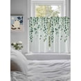 thumbnail image 3 of Sage Green Eucalyptus Leaf Living Room Curtains 2 Panel, Spring Leaves Botanical Cafe Window Treatment, Farmhouse Bedroom Bathroom Kitchen Curtains Drapes 104"x54", 3 of 6