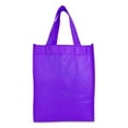 thumbnail image 3 of DALIX 10" Mini Shopping Totes Small Resuseable Bags for Women and Children in Purple-10 PACK, 3 of 6