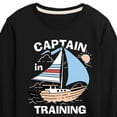 thumbnail image 3 of Instant Message - Transportation - Boat Captain In Training - Toddler & Youth Long Sleeve Graphic T-Shirt, 3 of 6