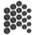 thumbnail image 1 of Nestingho 20Pcs Round Rubber Plugs for Money Box Coin Security Easy to Use Black Rubber Stoppers, 1 of 7