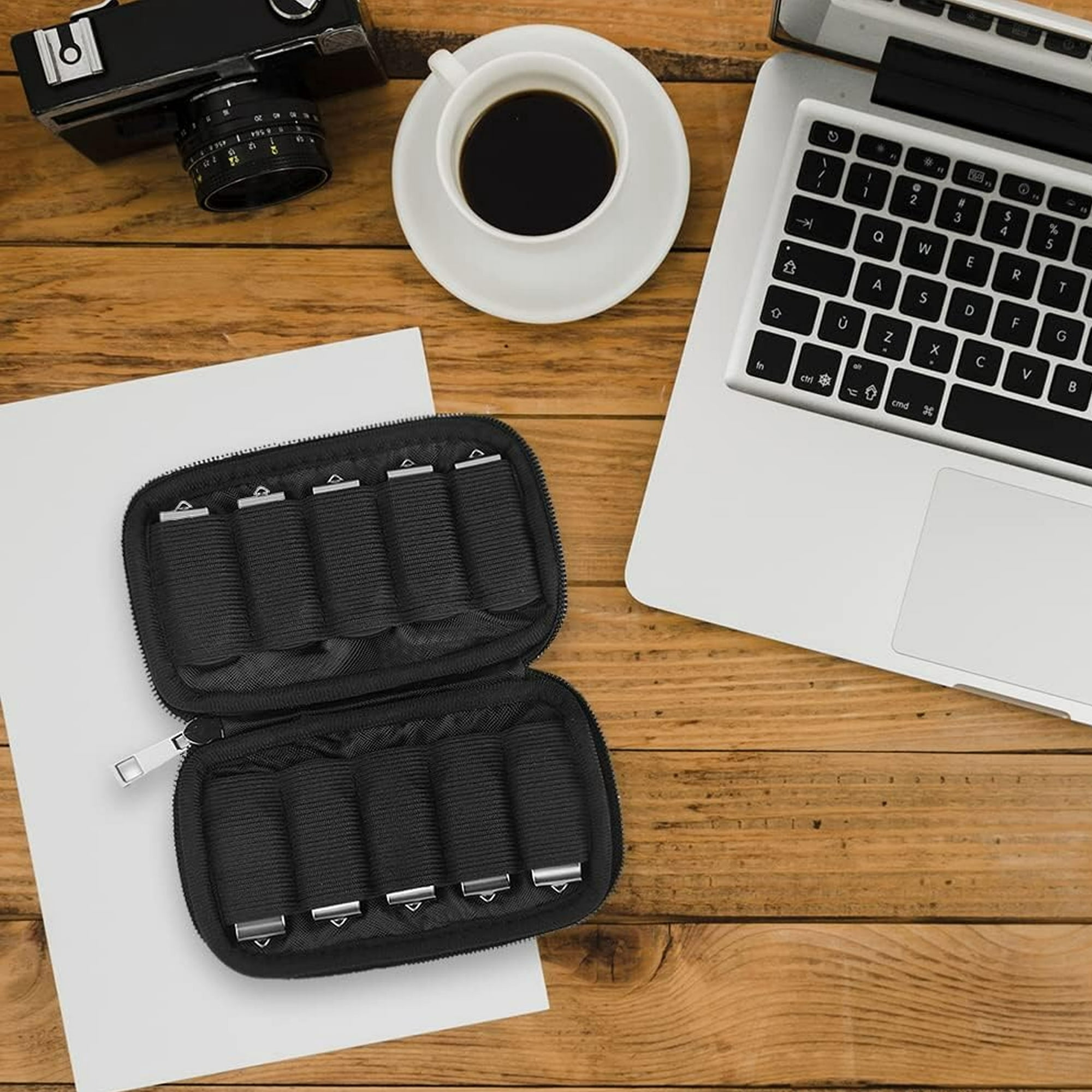 10 Pack Mixed Color 128GB USB2.0 Flash Drive with Black Storage Case