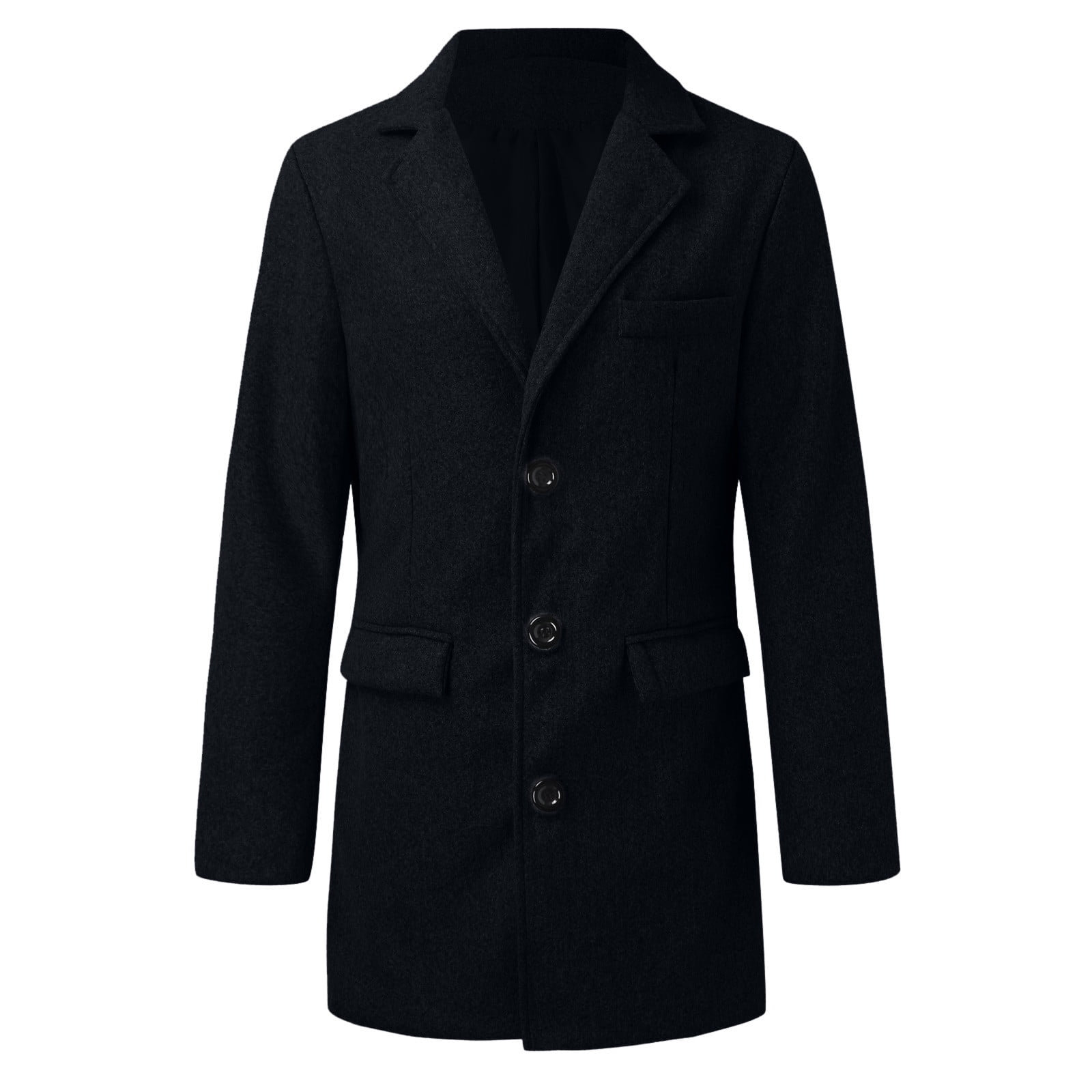 Outfmvch Winter Coats For Men Coats For Men Men Plus Size Winter Coat Lapel Collar Long Sleeve Padded Leather Jacket Vintage Thicken Coat Sheepskin Jacket Jackets For Men Navy 4Xl