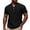 Black, variant on Mens Golf Polo Shirts Short Sleeve Casual Banded Bottom Stretch Classic Fit Solid Knit T-Shirts