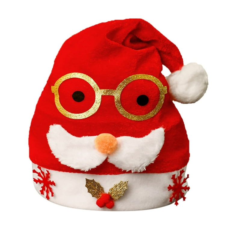 shenzhenyubairong Party Favors for Kids 4-8 1pc Christmas Printed Soft Santa Hat Xmas Hat Party Favors for Kids 4-8 Event Planner Organizer Bag Party Favors for Kids 8