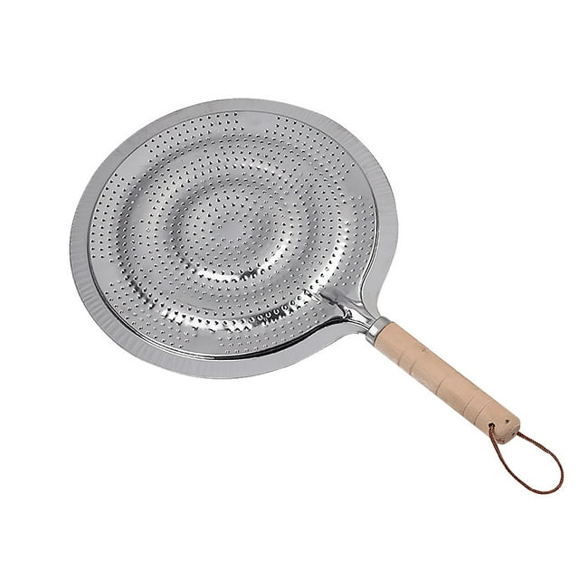 Round Heat Diffuser with Wooden Handle Coffee Milk Cookware Metal Simmer Ring Kitchen Tool,kitchen utensil set,kitchen gadgets,kitchen decor