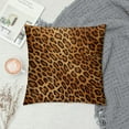 thumbnail image 2 of COMIO  Set of  Throw Pillow Cover Case Beautiful Wild Leo Pattern Leopard Skin Shawl Animal Print Decorative Pillowcase  Case Cushion Cover for Bed Couch, 2 of 5