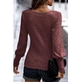 thumbnail image 3 of Redhotype Elegant Red Bishop Sleeve Top - Versatile for Daily Chic, 3 of 8