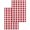 FireBrick, variant on Turquoise Checkered Kitchen Dish Towels for Drying Dishes Set of 3, Farmhouse Buffalo Plaid Waffle Weave Microfiber Hand Tea Bathroom Towels Quick Dry & Absorbent Towel 12x12