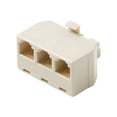 thumbnail image 1 of 4C 3 Phone Jacks In 1 Telephone Jack Modular Adapter 3-Way Outlet Splitter Plug, 1 of 1