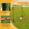 thumbnail image 3 of KAIHAOWIN 6'x4' Soccer Goal – Heavy Duty Steel Frame All-Weather Soccer Net for Backyard, Indoor, and Outdoor Training, 3 of 8
