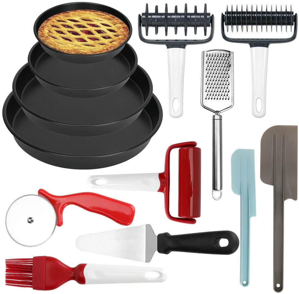welltop Pizza aking Tool Kit 13Piece Pizza Utensils Set Including