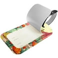 thumbnail image 2 of Square 2Pack PU Leather Cactus Cruise Luggage Tag with Privacy Cover and Name ID Tag for Travel Handbags Backpacks Luggage Tags, 2 of 6