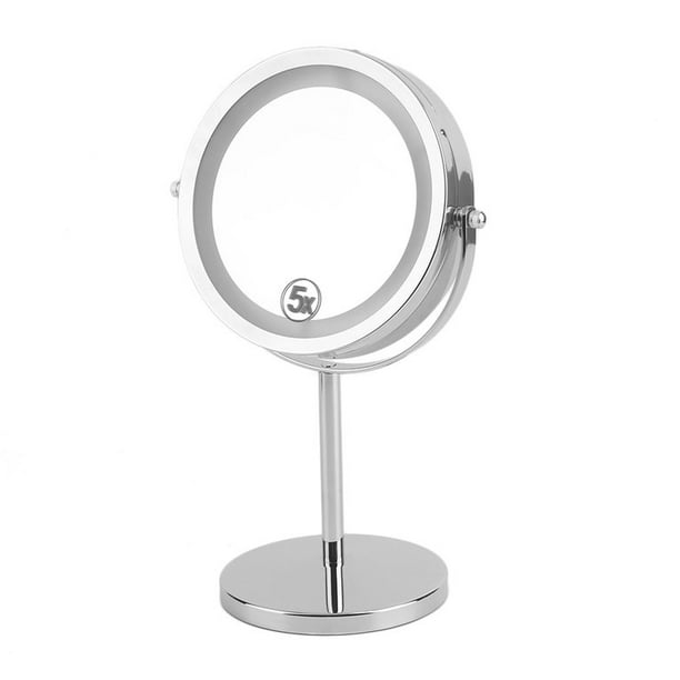 Double Sided Lighted Makeup Mirror Walmart Com