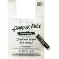 thumbnail image 1 of Refresh Packaging Compost Bags - 100% Certified Kitchen Garbage Bag for Shopping & Grocery - Green Bin Bags with Handles, 1 of 8