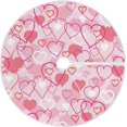 thumbnail image 1 of FMSHPON Cute Pink Love Xmas Christmas Tree Skirt Stand Mat for Holiday Party Decoration Indoor Outdoor 36 inches, 1 of 6