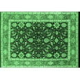 thumbnail image 1 of Ahgly Company Indoor Rectangle Oriental Emerald Green Industrial Area Rugs, 8' x 10', 1 of 4