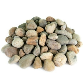 Mexican Beach Pebbles, Round River Rock  Landscape Garden Stones 20 pounds