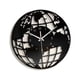 thumbnail image 5 of Reloj de pared con diseño de mapa del mundo acrílico, color negro, decorativo para el hogar. 30 centímetros, 5 of 9